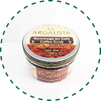 gommage au café, coffee scrub, مقشر القهوة للجسم, Argalista