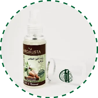 huile d'amande douce, sweet almond oil, argalista, زيت اللوز الحلو