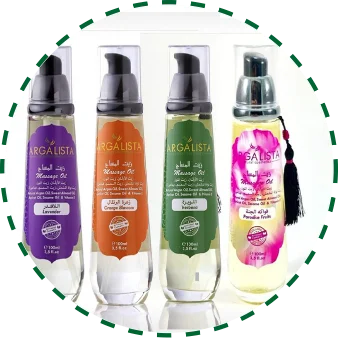 Argan massage oil, huile de massage argan, زيت المساج أركان argalista