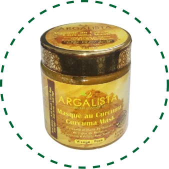 Argalista Curcuma turmeric Face Mask masque a visage anti acne