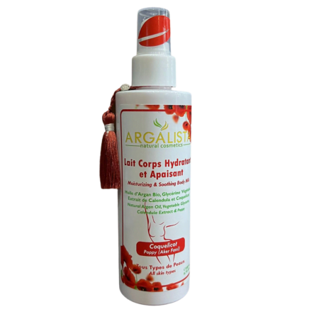 body milk poppy powder (akker fassi), lait corps poudre de coquelicot, حليب الجسم العكر الفاسي, argalista